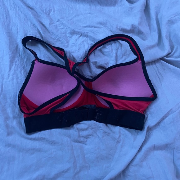 Red And Black Bra PINK - Picture 2 of 2